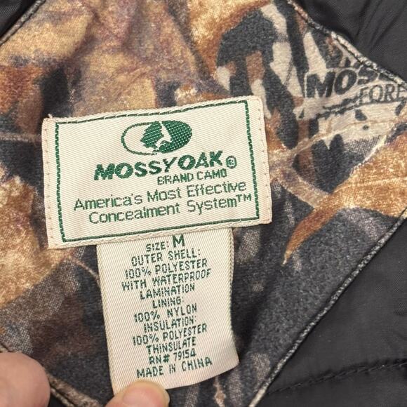 Mossy Oak concealment system jacket Men’s Medium outdoor hunting camo full zip - Picture 4 of 9